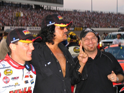 Don with Kevin Harvick and Gene SImmons
