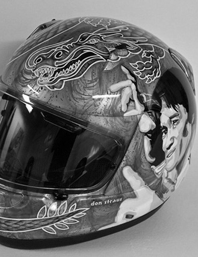 Bruce Lee NASCAR helmet
