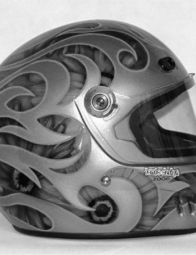 Swirl NASCAR helmet